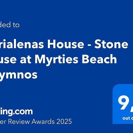 Marialenas House - Stone House At Myrties Beach Kalymnos Esterno foto